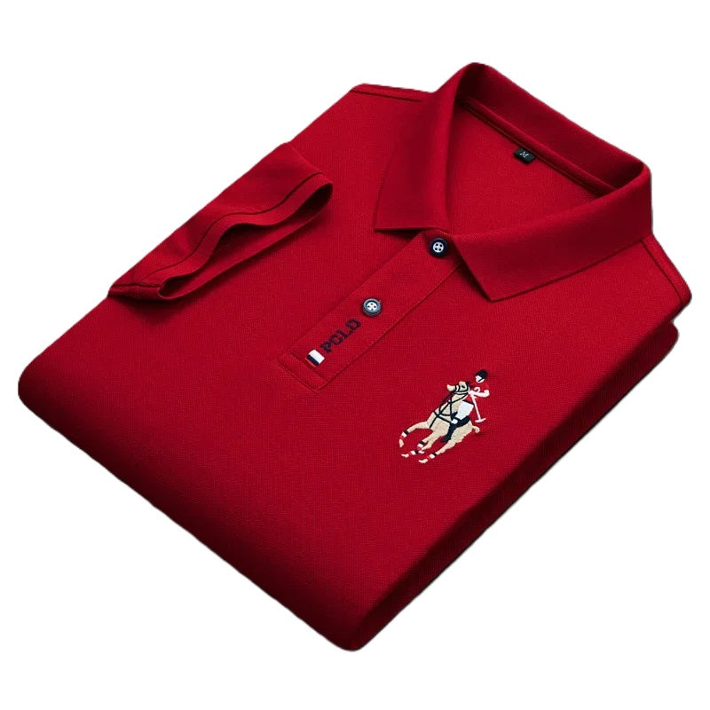 Camisa Masculina Bordada – Estilo Sofisticado, Confortável e Respirável