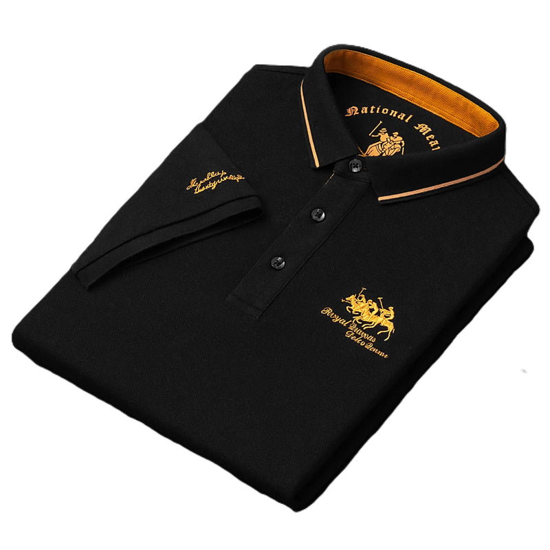 Camisa Masculina Bordada – Estilo Sofisticado, Confortável e Respirável