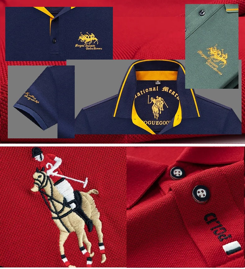 Camisa Masculina Bordada – Estilo Sofisticado, Confortável e Respirável
