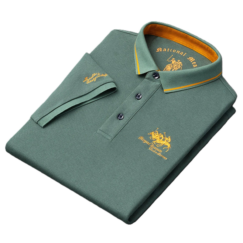 Camisa Masculina Bordada – Estilo Sofisticado, Confortável e Respirável