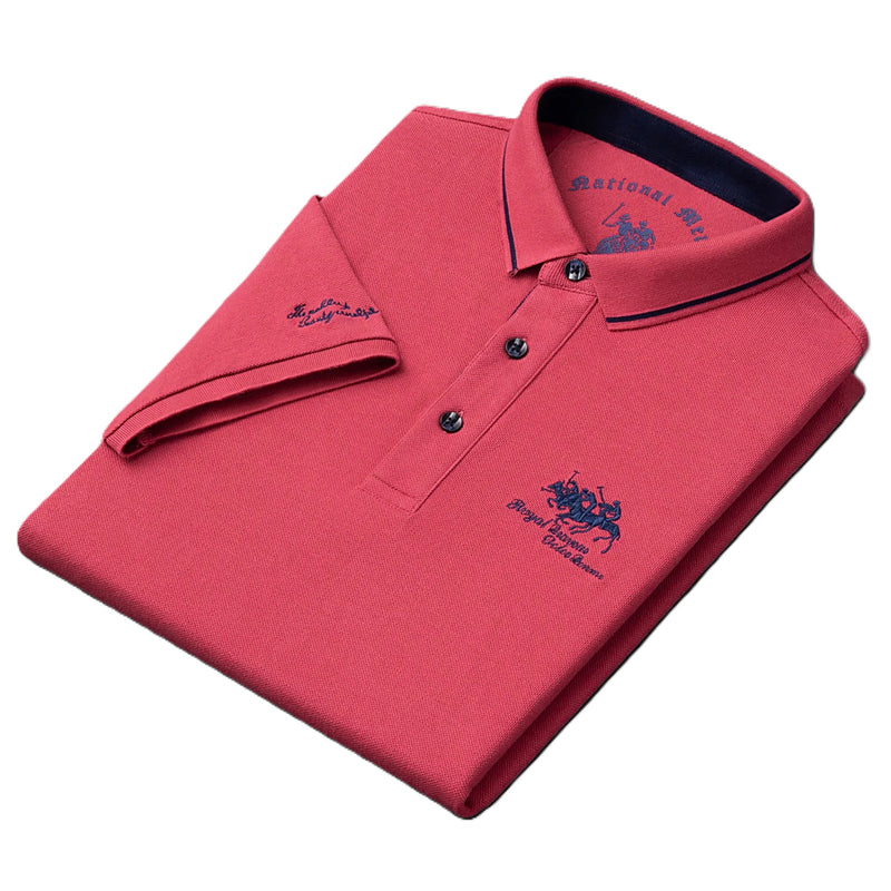 Camisa Masculina Bordada – Estilo Sofisticado, Confortável e Respirável