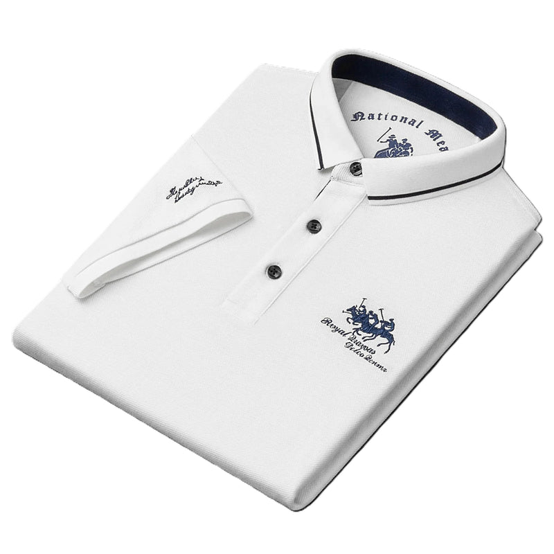 Camisa Masculina Bordada – Estilo Sofisticado, Confortável e Respirável