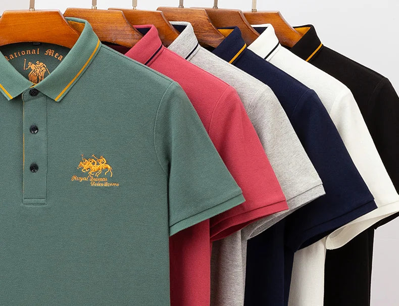Camisa Masculina Bordada – Estilo Sofisticado, Confortável e Respirável