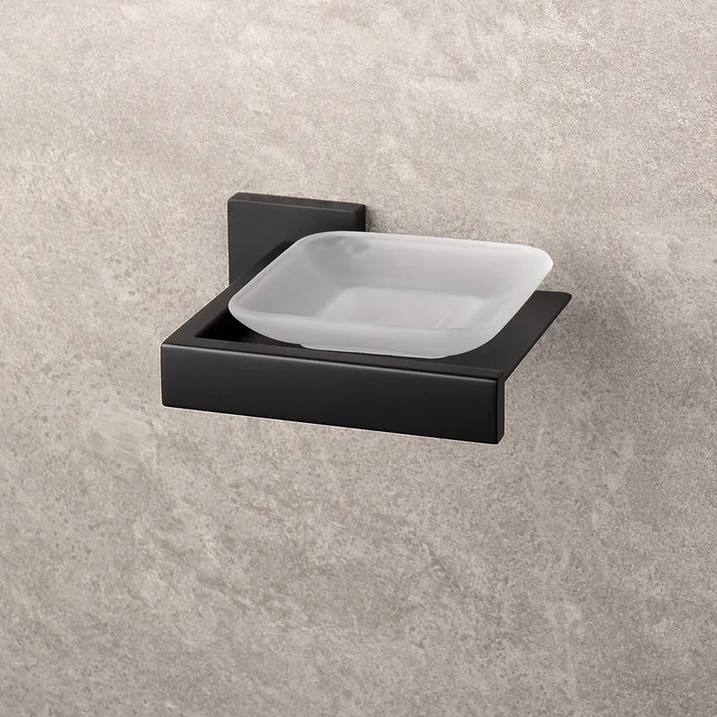 Suporte Para Banheiro Preto Fosco Aço Inox - Papel Higiênico Sabão Liquido e Acessórios Para Toalha e Sabonete