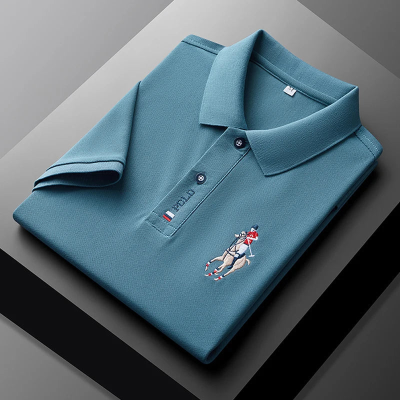 Camisa Polo Masculina Bordada – Estilo Sofisticado e Conforto Incomparável