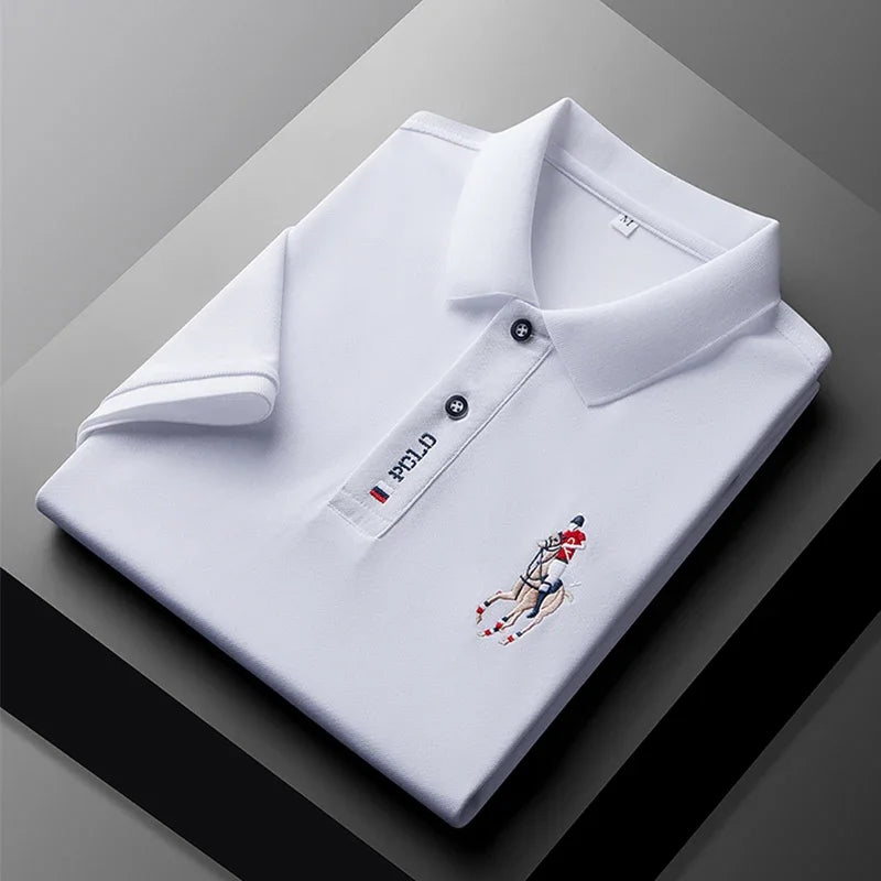Camisa Polo Masculina Bordada – Estilo Sofisticado e Conforto Incomparável