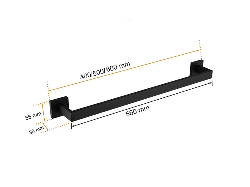 Suporte Para Banheiro Preto Fosco Aço Inox - Papel Higiênico Sabão Liquido e Acessórios Para Toalha e Sabonete