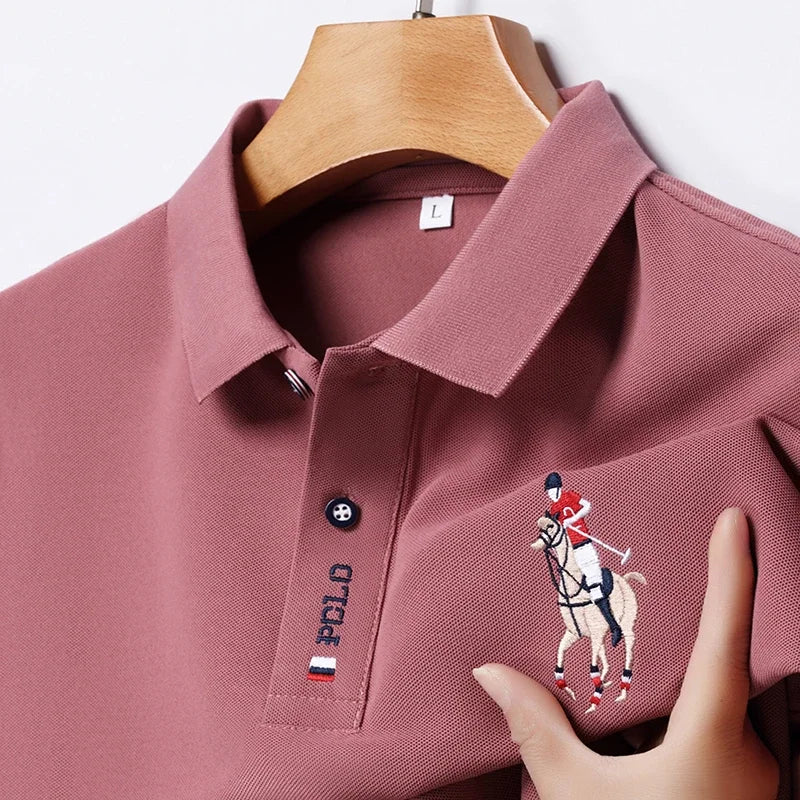 Camisa Polo Masculina Bordada – Estilo Sofisticado e Conforto Incomparável