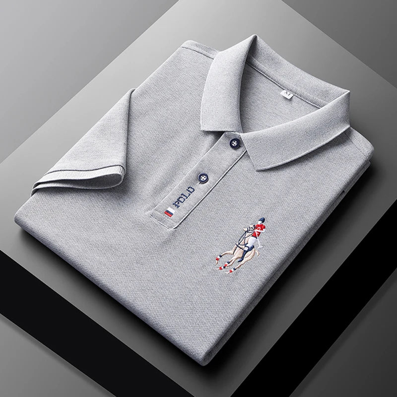 Camisa Polo Masculina Bordada – Estilo Sofisticado e Conforto Incomparável
