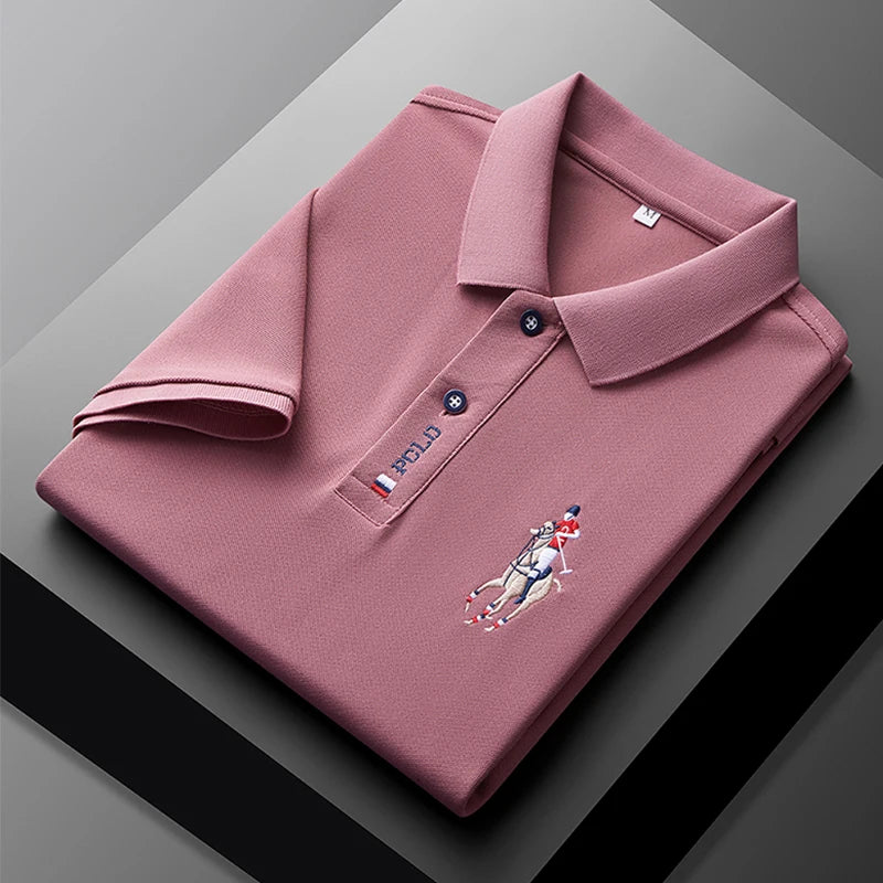 Camisa Polo Masculina Bordada – Estilo Sofisticado e Conforto Incomparável