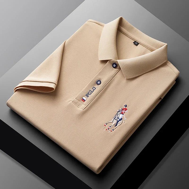 Camisa Polo Masculina Bordada – Estilo Sofisticado e Conforto Incomparável