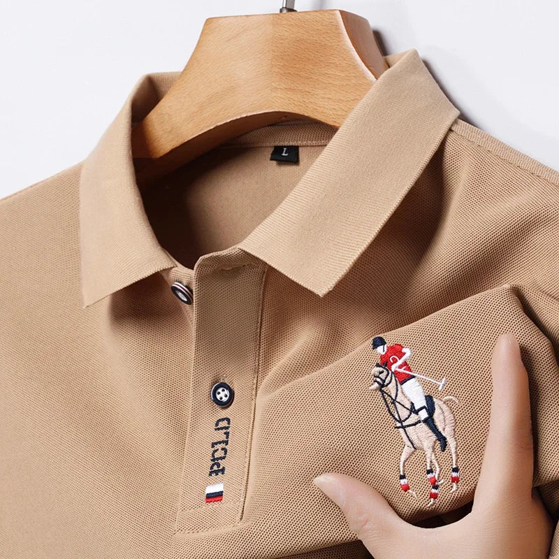 Camisa Polo Masculina Bordada – Estilo Sofisticado e Conforto Incomparável