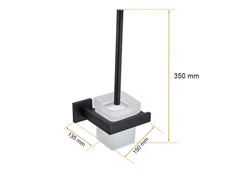Suporte Para Banheiro Preto Fosco Aço Inox - Papel Higiênico Sabão Liquido e Acessórios Para Toalha e Sabonete