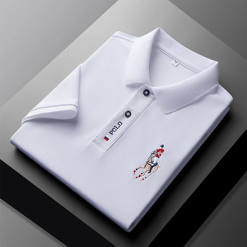 Camisa Polo Masculina Bordada – Estilo Sofisticado e Conforto Incomparável