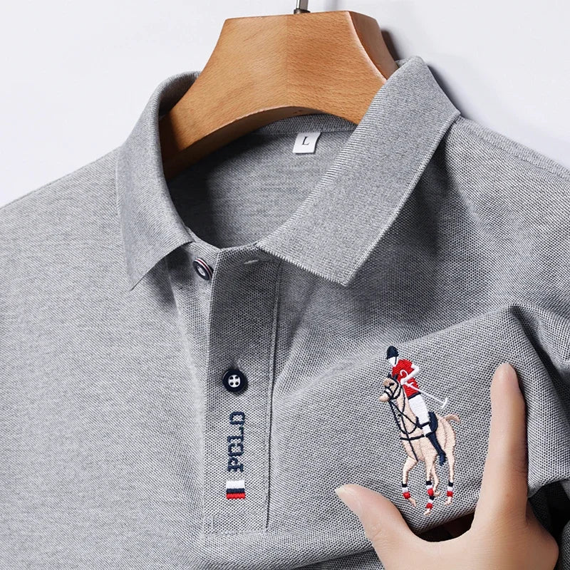 Camisa Polo Masculina Bordada – Estilo Sofisticado e Conforto Incomparável