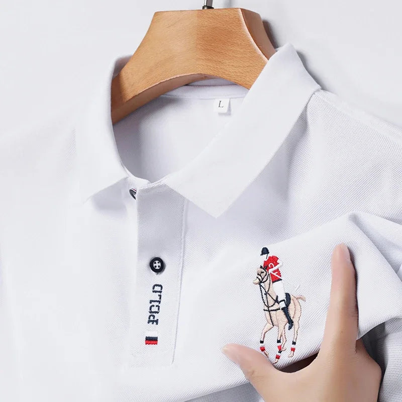 Camisa Polo Masculina Bordada – Estilo Sofisticado e Conforto Incomparável