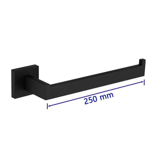 Suporte Para Banheiro Preto Fosco Aço Inox - Papel Higiênico Sabão Liquido e Acessórios Para Toalha e Sabonete