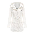 Trench Coat BERNAGARCIA® em Poliéster com Capuz – Elegância Leve para o Dia a Dia